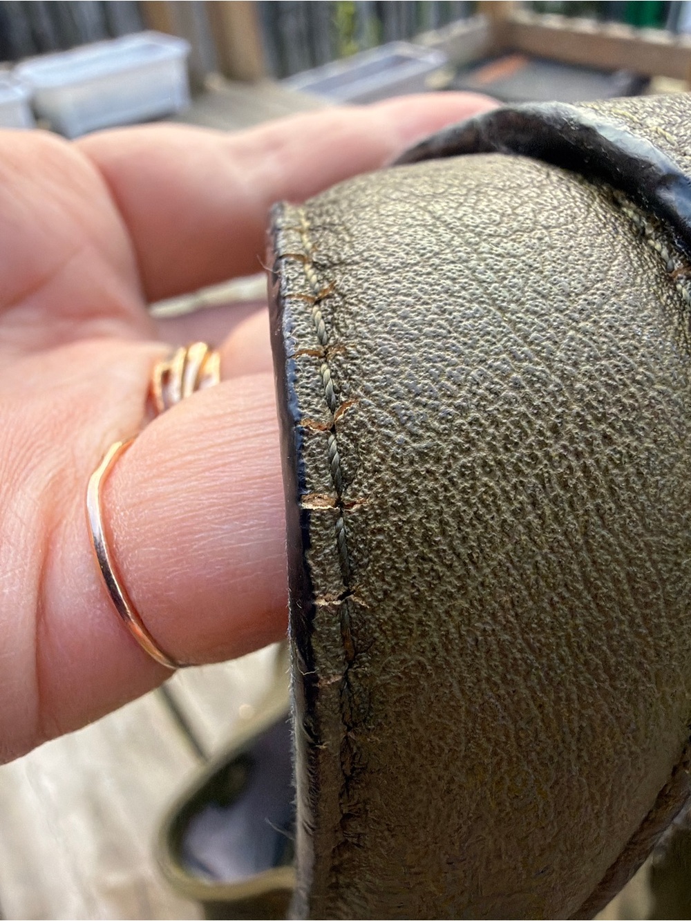 Poppy & Peonies Olive Green Hobo Shoulder Bag - Picture 13 of 16